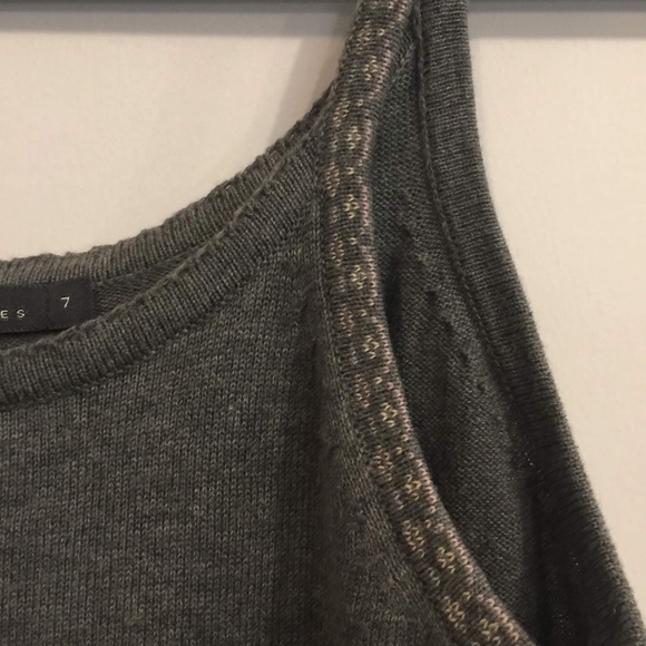 Gray Tanktop with Aztec Straps - Picture 4 of 4